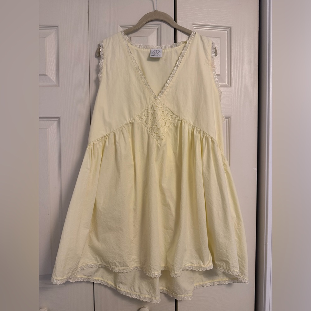 Laneway the label butter yellow “vintage mini” dress